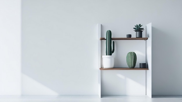 Sala de estar de luxo com plantas de sofá azul e mesa no fundo de zoom de parede vazia