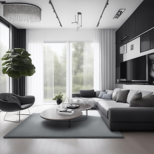 sala de estar em estilo moderno