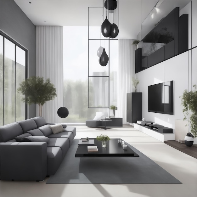 sala de estar em estilo moderno