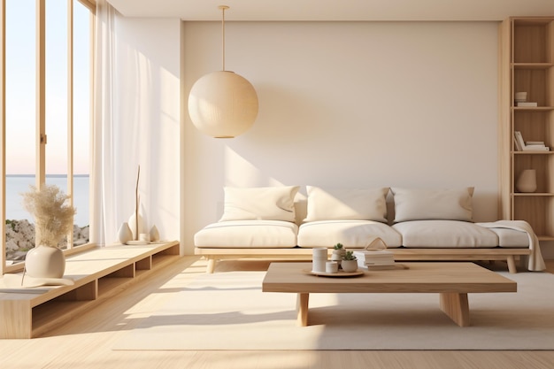 sala de estar moderna com sofá