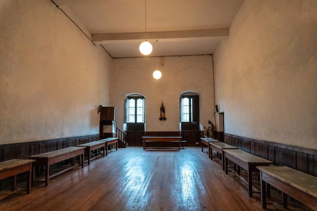 Sala de jantar do antigo Mosteiro de Santa Clara na cidade de Azkoitia junto ao rio Urola