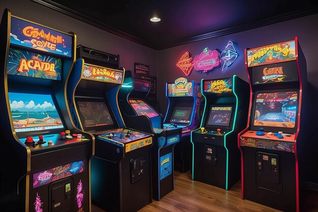 Sala de Jogos de Arcade Retro