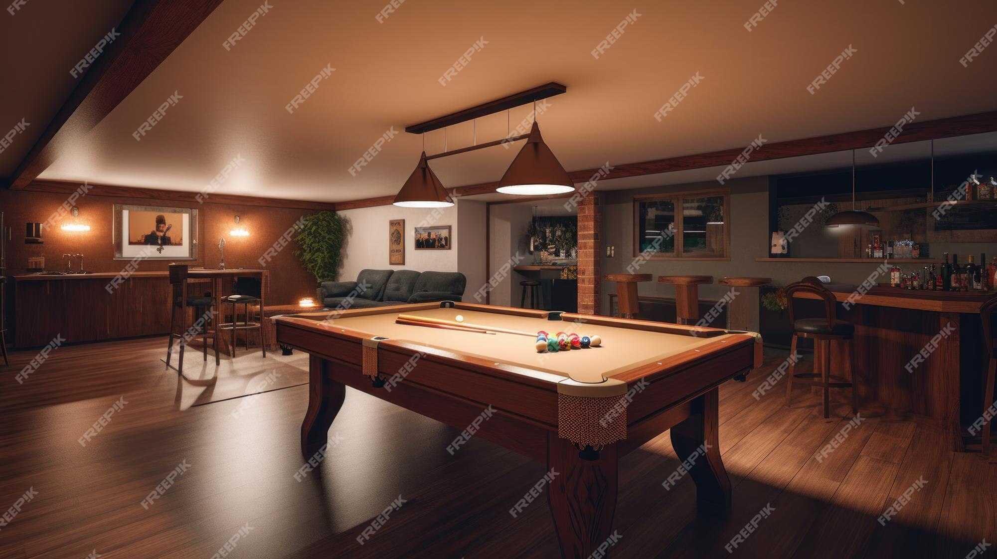 Sala de jogos um cômodo em uma casa ou prédio gerado por ia