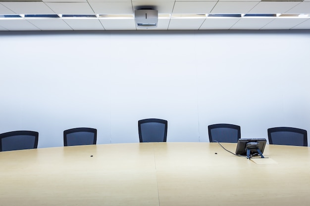 Foto sala de reunião de negócios e conferências