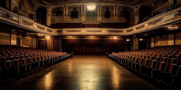 Sala de teatro vazia