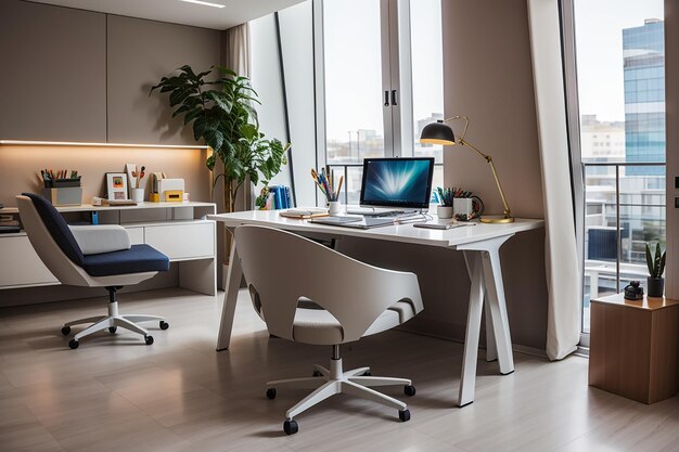 Sala de trabalho Elite com mesa pequena