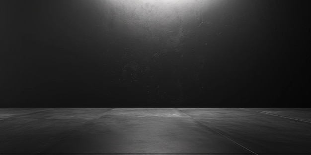 Foto sala escura vazia com parede em branco e espaço de cópia perfeito para a criatividade espaço de cópia