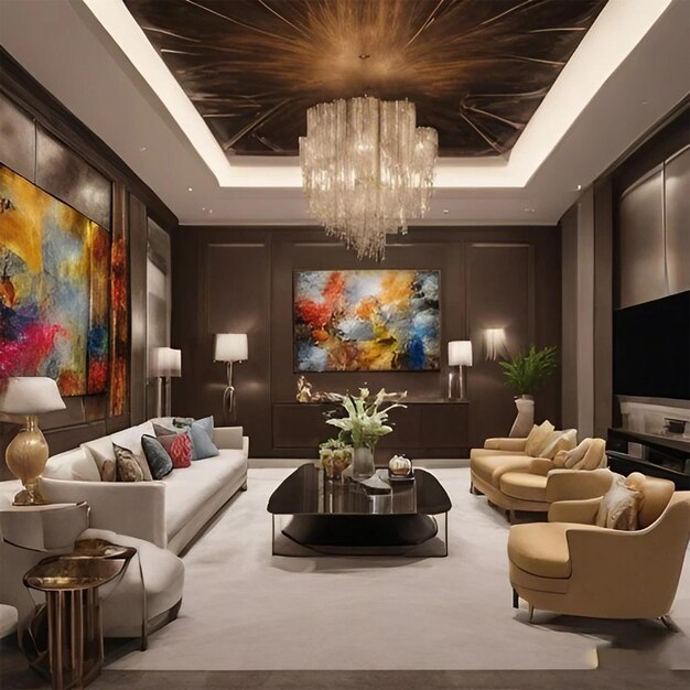 Foto sala de estar de lujo