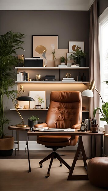 Sala de estar moderna minimalista y limpia con ai generada