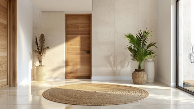 Sala de estar con plantas en maceta
