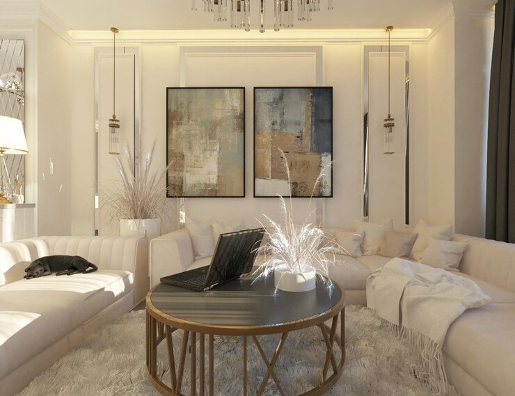 sala de estar. renderizado 3d