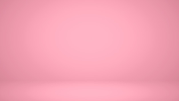 Sala de estudio de espacio vacío de fondo degradado de coral rosa abstracto para el sitio web de anuncios de productos de visualización