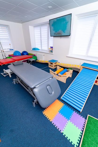 Sala de juegos vacía colorida Actividad infantil sala de juegos interior