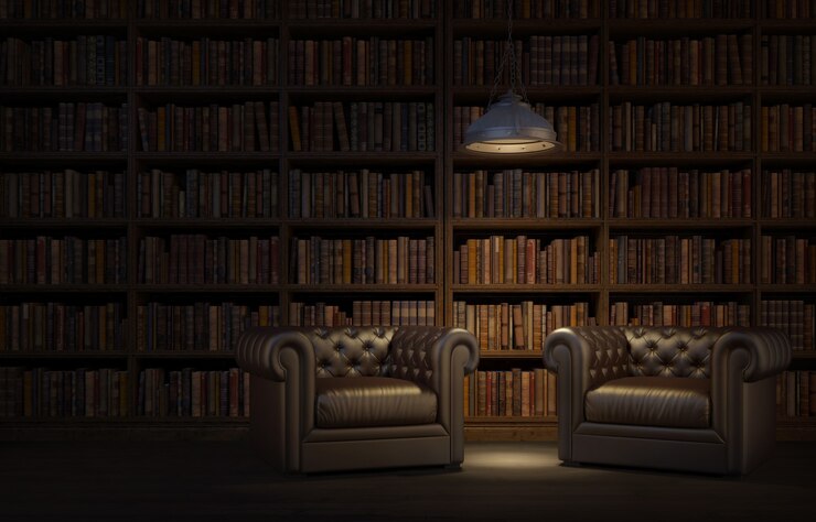 Sala de lectura en la antigua biblioteca