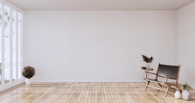 Sala de limpieza, habitación moderna pared blanca vacía en el suelo de baldosas. representación 3D