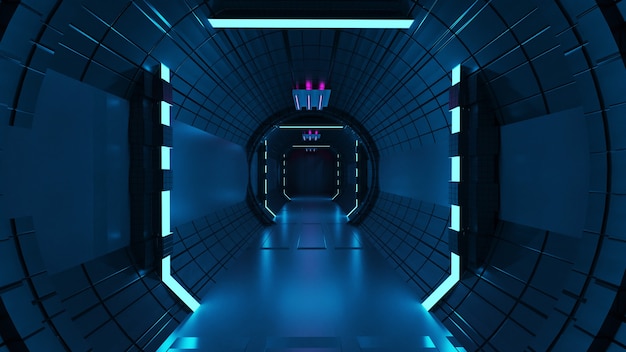 Sala de pasillo de ciencia ficción