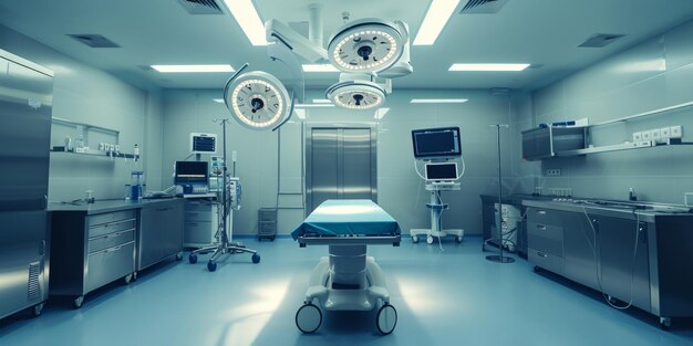Sala quirúrgica de vanguardia una instalación de última generación con dispositivos y equipos médicos avanzados