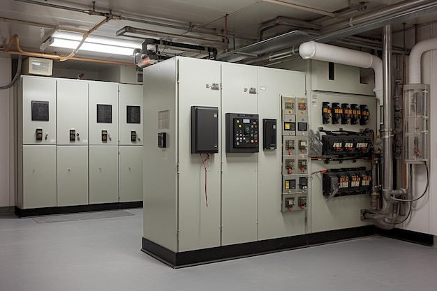 Sala de servidores con sistemas de refrigeración redundantes y controles ambientales