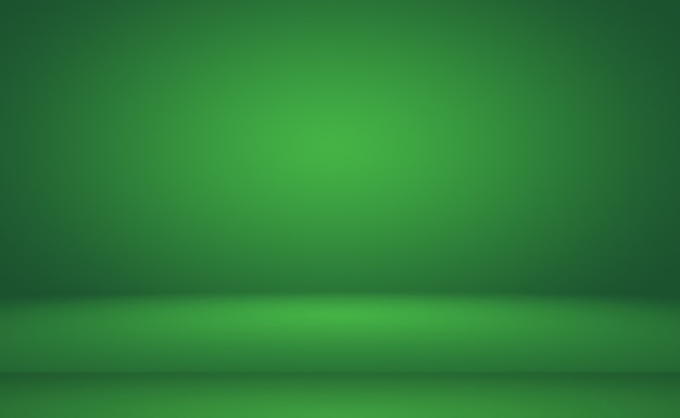Sala vazia do fundo abstrato gradiente verde com espaço para o seu texto e imagens.