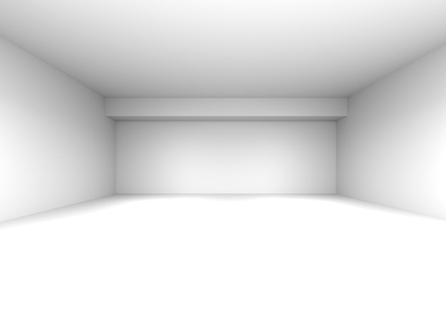 Sala vazia, renderização em 3d