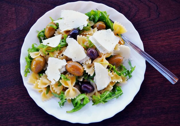 Salada de ajedrez de pasta