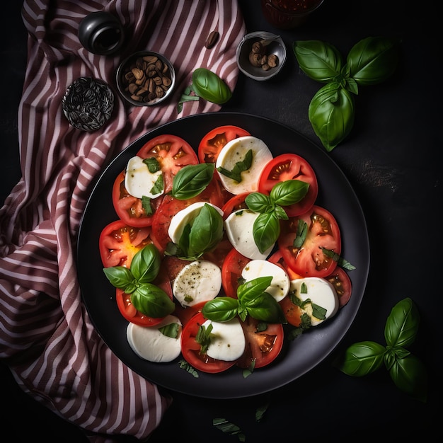 Salada com tomates e feta