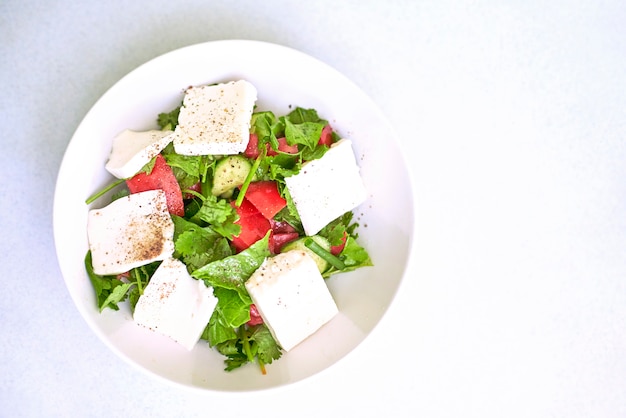 Salada de comida saudável