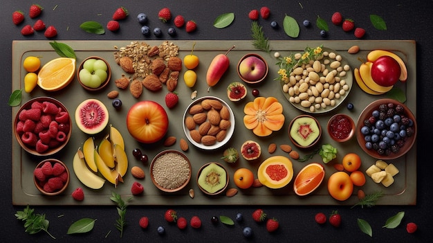 Salada de frutas frescas com um toque gourmet