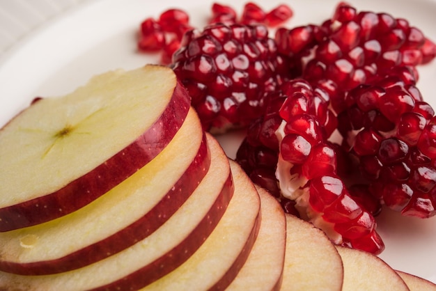 Salada de frutas ou corte de frutas café da manhã dietético saudável