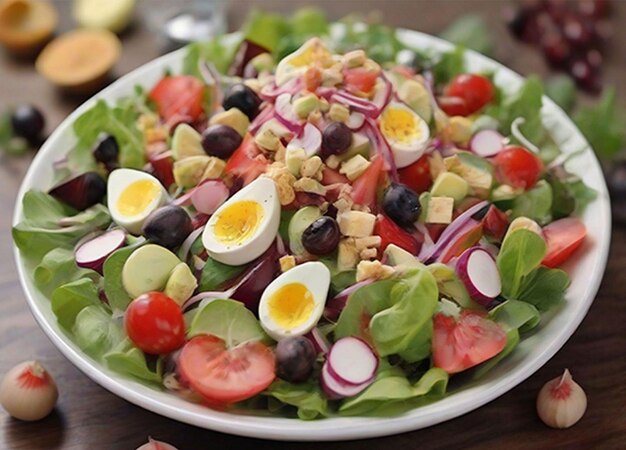 Salada de legumes saudável