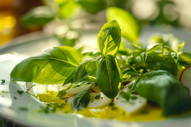 Salada de manjericão