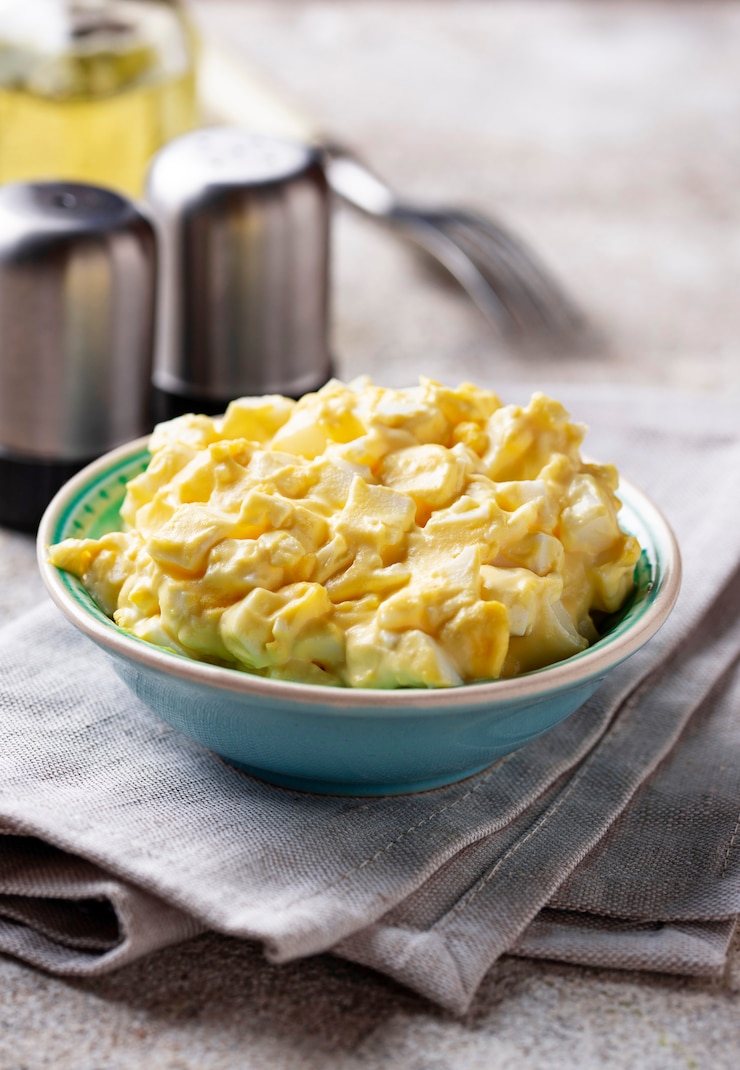 Foto salada de ovo, comida americana tradicional