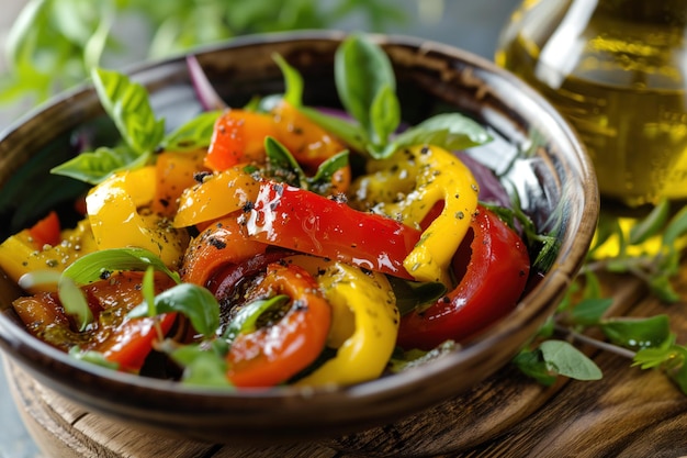 Salada de pimenta fresca