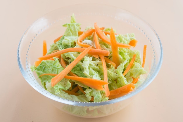 Salada de repolho, salada de repolho e cenoura