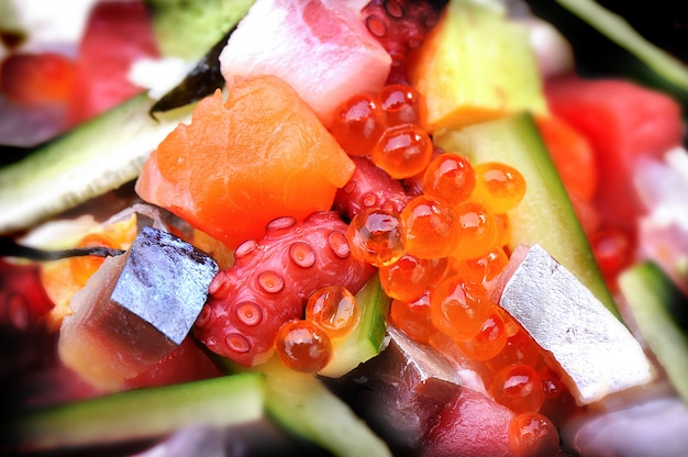 Salada de sashimi do Japão Mix