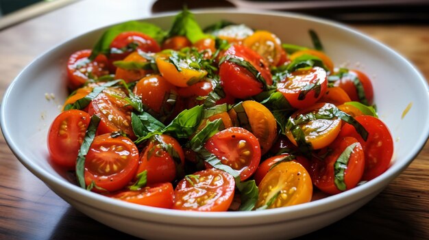 Salada de tomate com salada