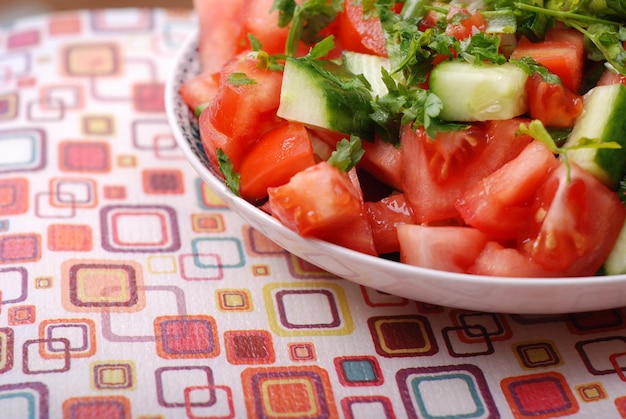 Salada de tomate fresco