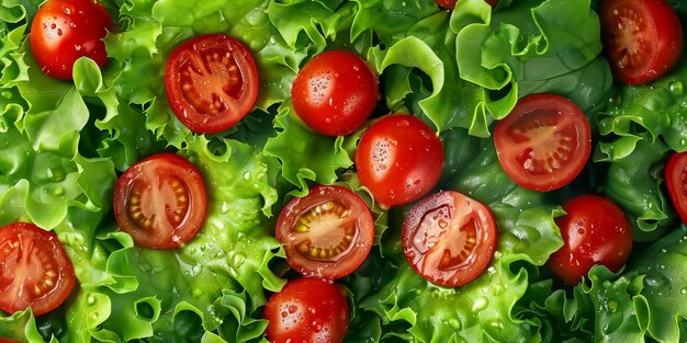 Salada de vegetais frescos e apetitosos IA generativa