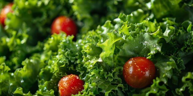 Salada de vegetais frescos e apetitosos IA generativa