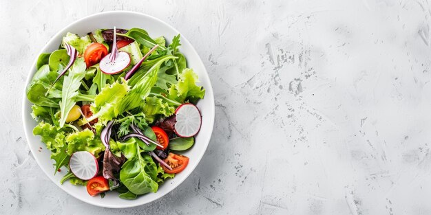 Salada de vegetais frescos IA generativa