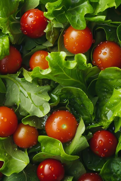 Salada de vegetais frescos IA generativa