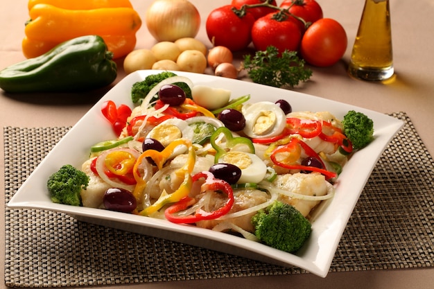 salada de vegetais frescos