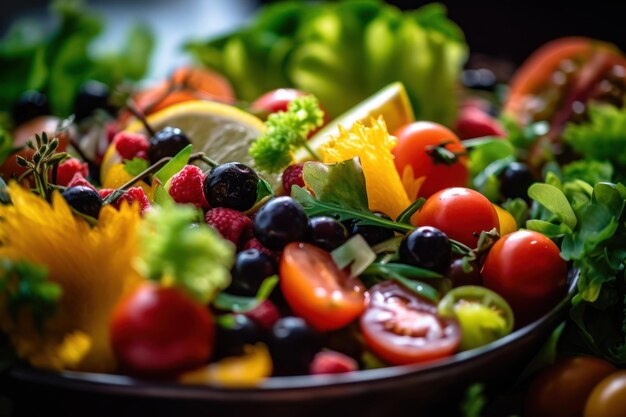 Salada deliciosa gerada pela IA