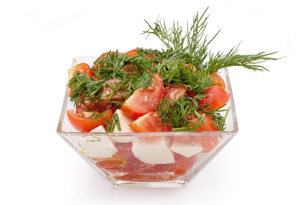 Salada fresca com tomate