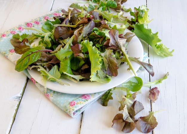 Salada fresca com verduras