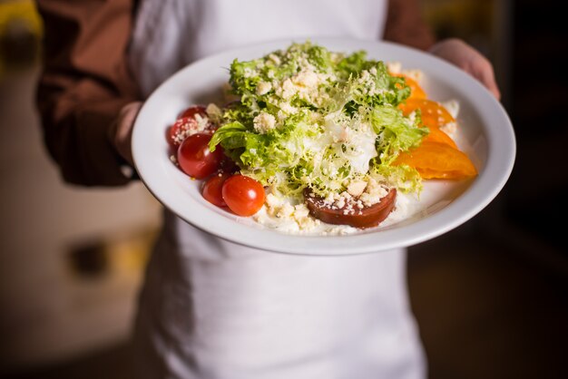 Salada light mix com tomates cereja