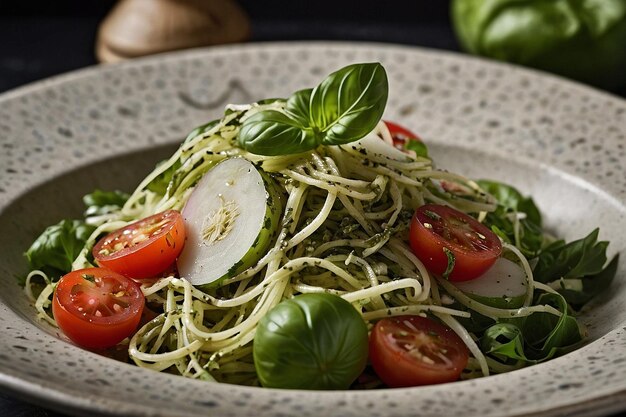 Foto salada de pesto y nabos