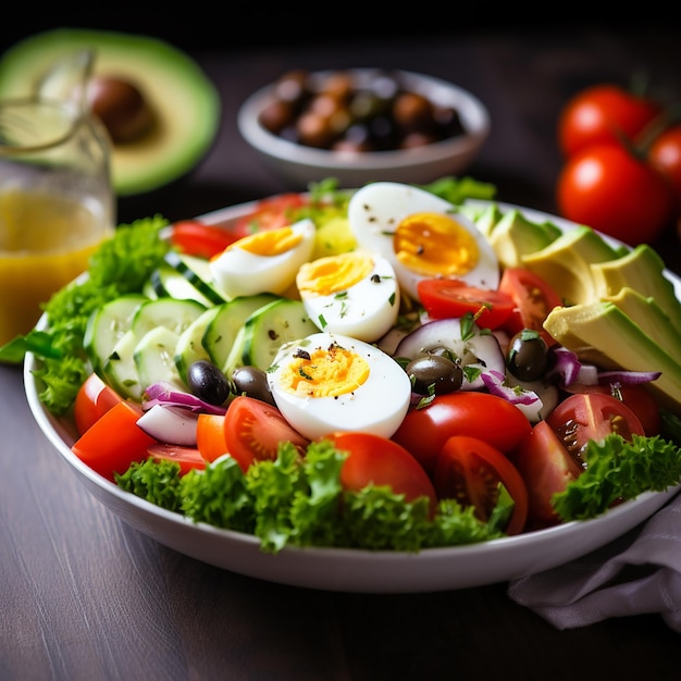 Salada verde com prowns fritos