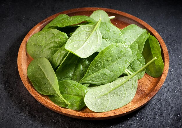Salada verde de espinafre