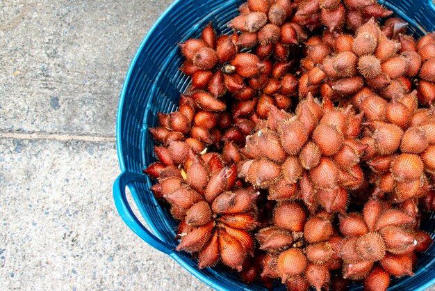 Salak, fruta azeda tropical do sudeste asiático